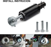 Baceyong 48mm Univerzális Motoros DB Killer Kipufogó Hangtompító Állítható Zajcsökkentő Motor Robogó Ezüst 2