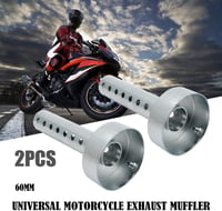 Baceyong 48mm Univerzális Motoros DB Killer Kipufogó Hangtompító Állítható Zajcsökkentő Motor Robogó Ezüst 3