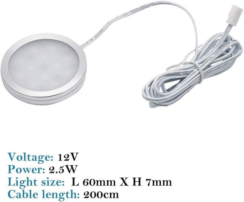 Baceyong 4db 12V LED Spot Lámpa Lakóautóhoz Természetes Fehér Fény