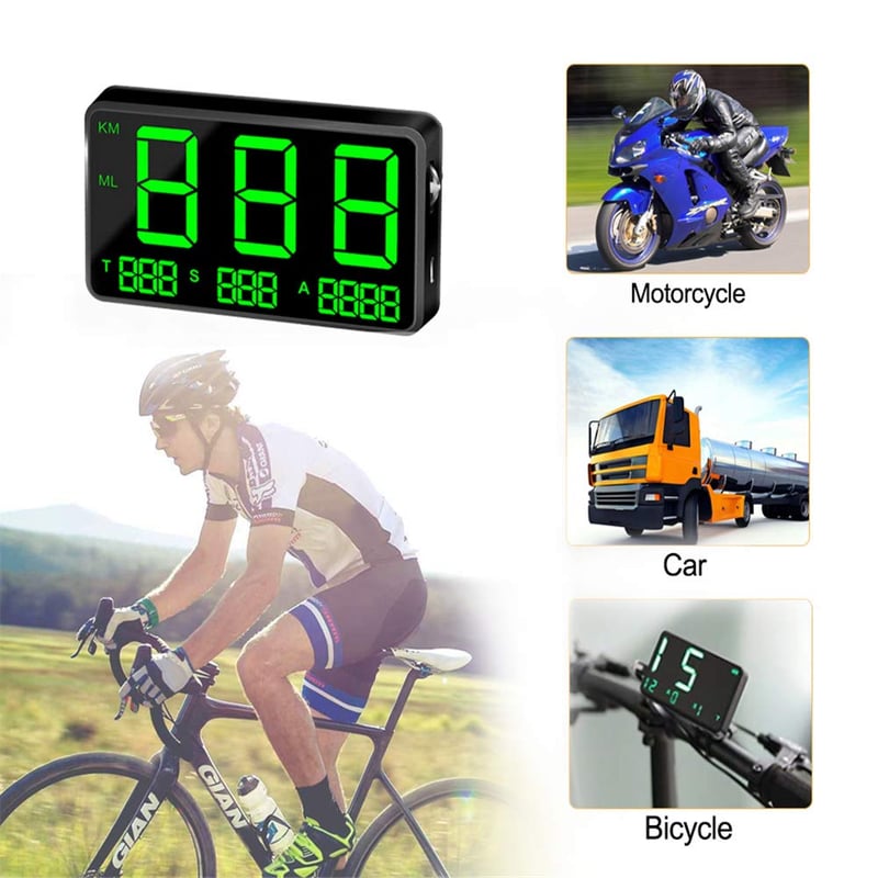 Baceyong 5.5" Autós HUD Kijelző Sebességmérő km/h Figyelmeztetéssel