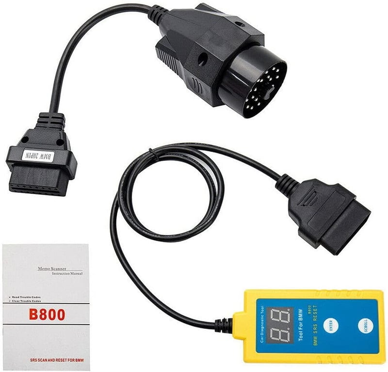 Baceyong B800 Légzsák Reset Eszköz - SRS OBDII 20PIN Diagnosztikai Szkenner BMW Autókhoz 1994-2003 E36 E46 Z3 Z4 X5 Modellekhez