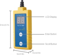 Baceyong B800 Légzsák Reset Eszköz - SRS OBDII 20PIN Diagnosztikai Szkenner BMW Autókhoz 1994-2003 E36 E46 Z3 Z4 X5 Modellekhez 3