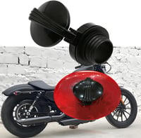 Baceyong Fekete Motorkerékpár Üzemanyagtartály Sapka - Harley XL883, 1200 x 48, Softail, Dyna Modellekhez Kompatibilis Tanksapka 6