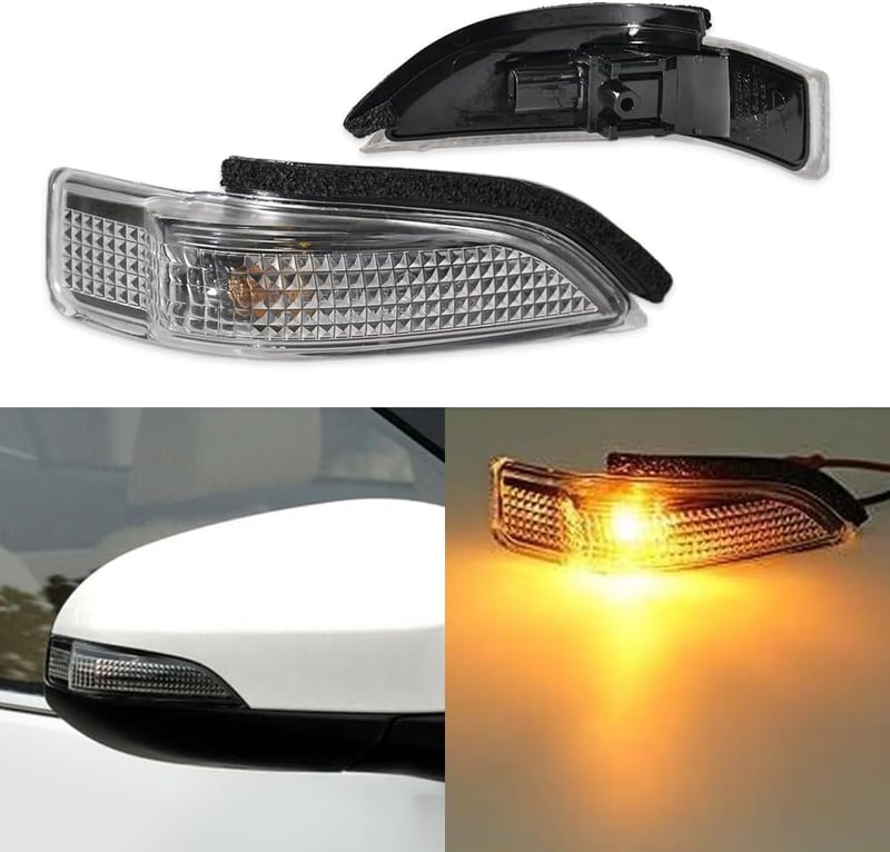 Baceyong Oldaltükör Világítás Csere Toyota Yaris Corolla Bal Jobb Oldal LED Lámpa Tartós Fényes 22.5W