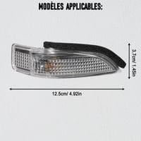 Baceyong Oldaltükör Világítás Csere Toyota Yaris Corolla Bal Jobb Oldal LED Lámpa Tartós Fényes 22.5W 4