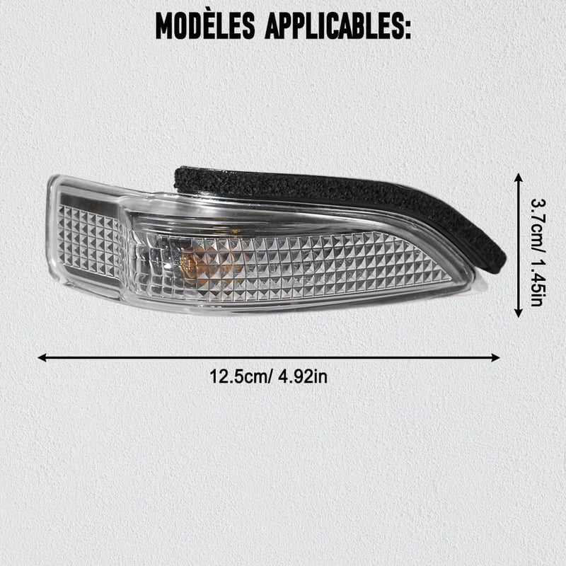 Baceyong Oldaltükör Világítás Csere Toyota Yaris Corolla Bal Jobb Oldal LED Lámpa Tartós Fényes 22.5W