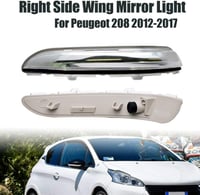 Baceyong Peugeot 208 Jobb Oldali Irányjelző Visszapillantó Tükörbe 2012-2017 Modellekhez - Vízálló Tükörlámpa Csere 3