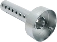 Baceyong Univerzális Motoros Kipufogó Hangtompító 60mm Ezüst Színű Levehető Cső 5