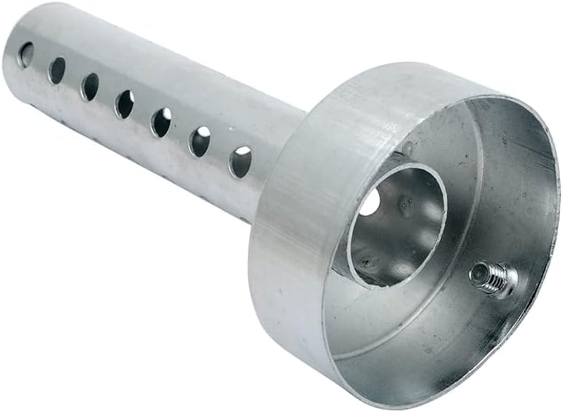 Baceyong Univerzális Motoros Kipufogó Hangtompító 60mm Ezüst Színű Levehető Cső