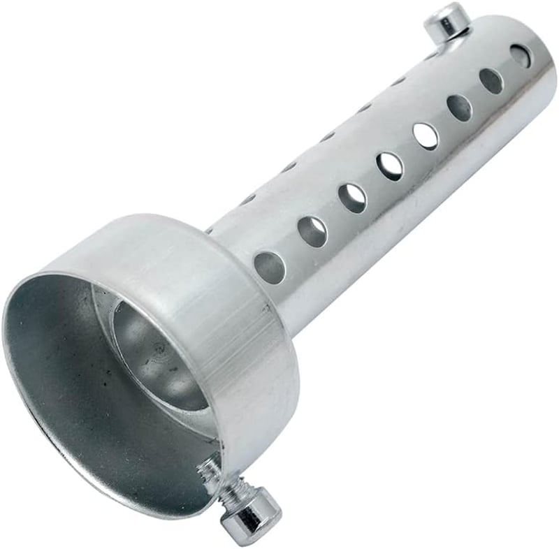 Baceyong Univerzális Motoros Kipufogó Hangtompító 60mm Ezüst Színű Levehető Cső