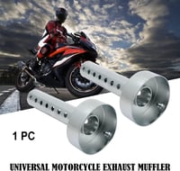 Baceyong Univerzális Motoros Kipufogó Hangtompító 60mm Ezüst Színű Levehető Cső 8