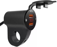 Baceyong Vízálló 12V Motoros Töltő QC3.0 Dupla USB Porttal és Feszültségmérővel - Okostelefon, Tablet és GPS Töltéshez 2