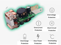 Baceyong Vízálló 12V Motoros Töltő QC3.0 Dupla USB Porttal és Feszültségmérővel - Okostelefon, Tablet és GPS Töltéshez 9