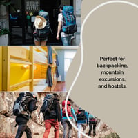 Backpacker's Journey ultrakönnyű higiénikus hálózsák cipzár nélkül, 100% pamut - kék - 225 g 6