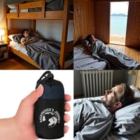 Backpacker's Journey ultrakönnyű higiénikus hálózsák cipzár nélkül, 100% pamut - kék - 225 g 7