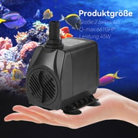 BACOENG Akvárium Szivattyú 45W 2500L/H Merülő Vízszivattyú Szökőkút Kerti Tó Akvárium Szökőkúthoz Mini Vízpumpa 6