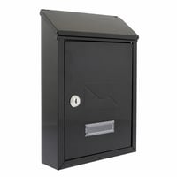 Cutie poștală montabilă pe perete Burg-Wächter Avon MB09BK, din oțel zincat — defectă, pentru piese: fără cheie (stare: vezi a 2-a imagine) 1