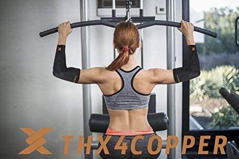 THX4COPPER Réz Kompressziós Könyökvédő Pár Sportolóknak és Sérülésekre