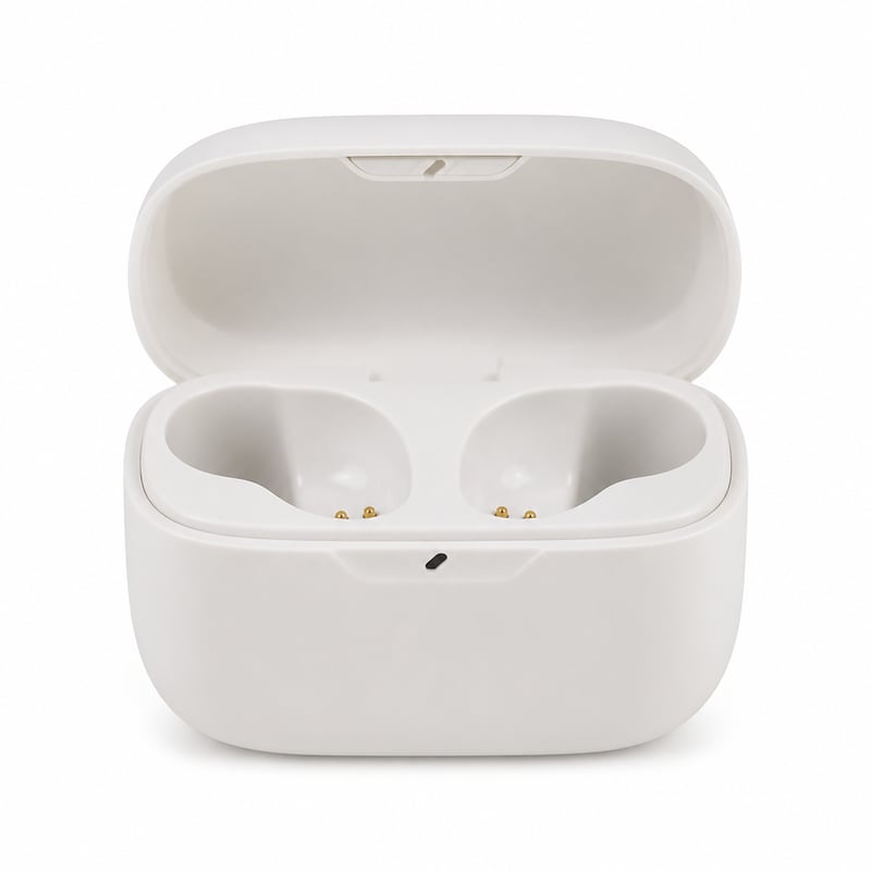 Nabíjacie puzdro JBL Wave Beam 2 – biele, pre bezdrôtové Bluetooth slúchadlá do uší, náhradné nabíjacie puzdro
