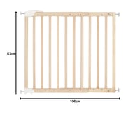 Badabulle Deco Pop fa bababiztonsági kapu, csavaros rögzítés - natúr - 63-106 cm 9