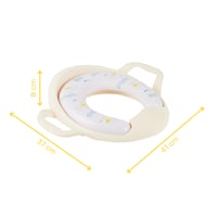 Badabulle dječji nastavak za WC školjku s ručkama i mekim sjedalom - protuklizni adapter za toalet s uzorkom galeba - ergonomski - univerzalni 6