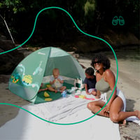 Plážový stan Badabulle Safari s UV ochranou a systémom Pop-Up, SPF 50+, 125 x 100 x 85 cm 7