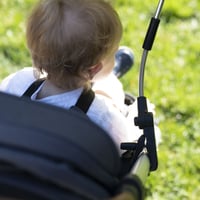 Umbreluță universală pentru cărucior Badabulle cu protecție UV50+ – Negru, protecție anti-UV 5