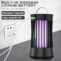 AICase 2 az 1-ben Elektromos Szúnyogirtó Lámpa - Újratölthető UV Rovarcsapda Ventilátorral, Kempingezéshez, Kertbe, Otthonra, 100-150m² Ható 5
