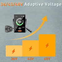 BAFANG 3.5" LCD Kijelző DPC18 - Elektromos Kerékpár Fedélzeti Számítógép BBS Motorokhoz - 9 Rásegítési Szint, IPX5 Vízálló, Automata Háttérv 4