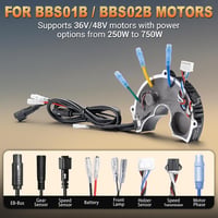 Bafang BBS02B Középmotor Vezérlő 36V 250W - Első Lámpa és Kapcsoló Szenzor Csatlakozással, Alumínium, Könnyű Elektromos Kerékpár Alkatrész 4