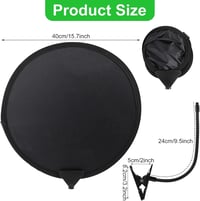 TOYMIS 40cm-es összecsukható laptop napellenző klippel, kültéri munkához és strandoláshoz 2