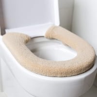 Baffect Puha WC-ülőke Párna Antibakteriális Meleg Toalett Ülés Univerzális Bézs 1