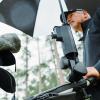 Držiak na dáždnik Bag Boy pre golfový vozík – čierny, unisex doplnok 3