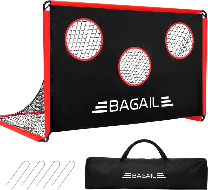 BAGAIL 2 az 1-ben focicél céltáblával és hordtáskával - 180x120 cm