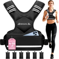 BAGAIL Állítható Súlyos Edzésvest Férfiaknak és Nőknek Edzéshez 4-10 Lb 1