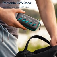 BAGAIL BASICS Cestovný uterák z mikrovlákna s EVA puzdrom - kompaktný, ultraľahký, rýchloschnúci - na šport, pláž, turistiku, do fitka - modrozelený, X 3