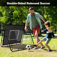BAGAIL Dupla Oldalas Rebounder Hálóval, Állítható Szögek, 120x120 cm 6