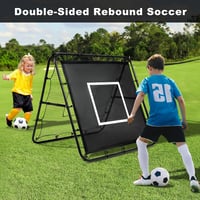 BAGAIL Dupla Oldalas Rebounder Hálóval, Állítható Szögek, 120x120 cm 5