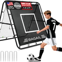 BAGAIL Dupla Oldalas Rebounder Hálóval, Állítható Szögek, 120x120 cm 1