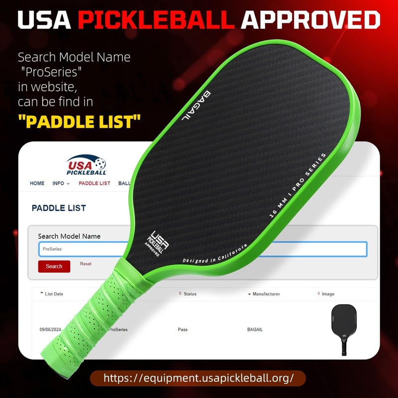 BAGAIL Pickleball Ütő Szett Könnyű Sokk Csillapítás Kezdőknek Felnőtteknek