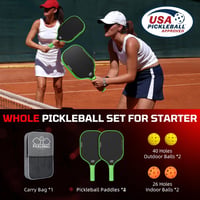 BAGAIL Pickleball Ütő Szett Könnyű Sokk Csillapítás Kezdőknek Felnőtteknek 8