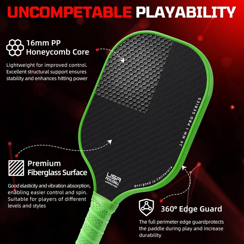BAGAIL Pickleball Ütő Szett Könnyű Sokk Csillapítás Kezdőknek Felnőtteknek