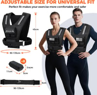 BAGAIL súlyzubbony edzéshez, állítható méret, férfi és női fitness mellény 2