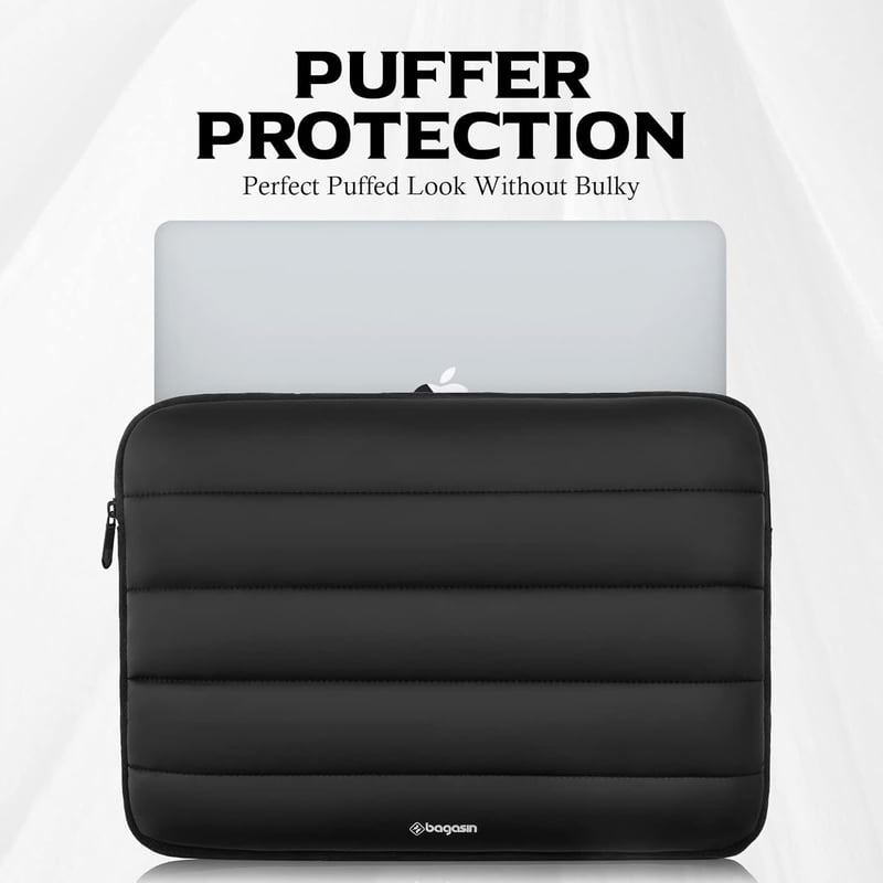 Bagasin 15-16 Hüvelyk Laptop Táska Vízálló 4 Rétegű Védelemmel MacBook HP Dell Lenovo Asus Notebookhoz - 15 - 16, black