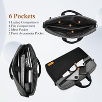 bagasin 17 hüvelykes laptop táska vízálló expandálható válltáska 4