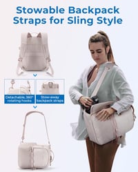 BAGSMART 2 az 1-ben kamera hátizsák DSLR/SLR fényképezőgéphez, 12,9"-os iPad-del kompatibilis 3