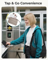 Geantă de umăr hobo pufos pentru femei bagsmart cu portofel mic, geantă de mână ușoară tip crossbody 7