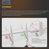 Bandă LED Neon BAGZY 10 m, pentru exterior și interior, rezistentă la apă, 230 V, 120 LED-uri/metru, flexibilă, DIY, alb natural, cu sursă de alimentare și controller incluse 4