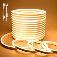 BAGZY Neon LED Szalag 20m Sárga Vízálló IP65 Kültéri Beltéri Használatra 120 LED/m Hajlítható Dekoráció Tápegységgel 1