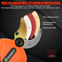 BAIDELE Akkumulátoros Ágvágó Olló 35mm, 600W Elektromos Metszőolló 4.0Ah Lítium Akkuval, 6-8 Óra Üzemidő Kemény Ágakhoz 3